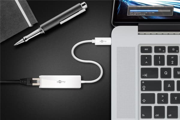 USB-C™-adapter RJ45, hvit