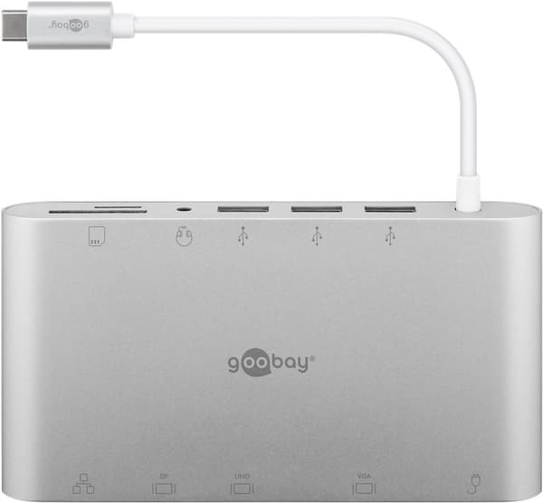 USB-C™ multiport-adapter af aluminium