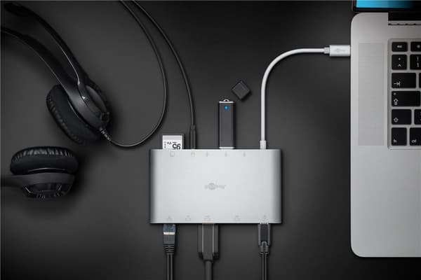 USB-C™ multiport-adapter af aluminium