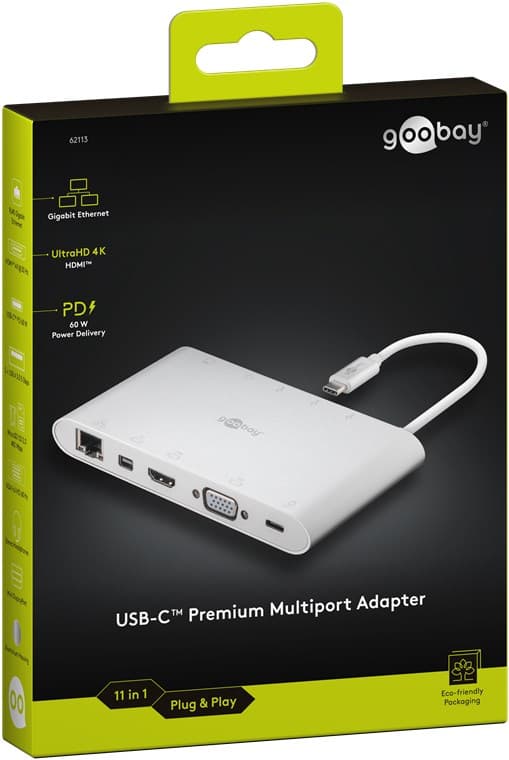 USB-C™ multiport-adapter af aluminium