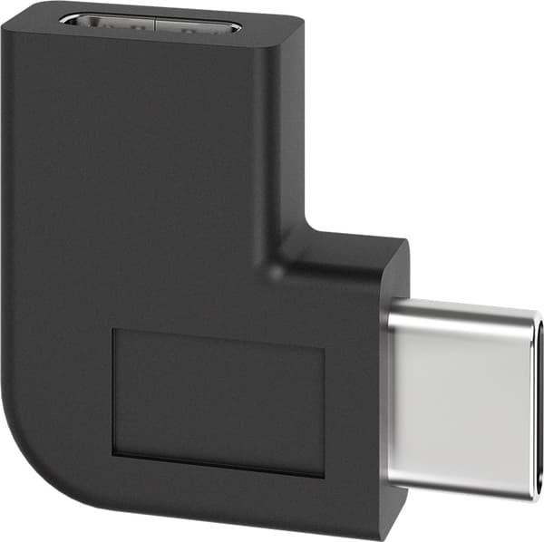 Sovitin USB-C™ USB-C™ 90°, musta