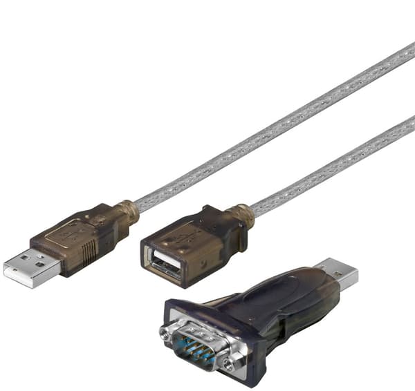 USB seriell RS232 omformer mini, gjennomsiktig