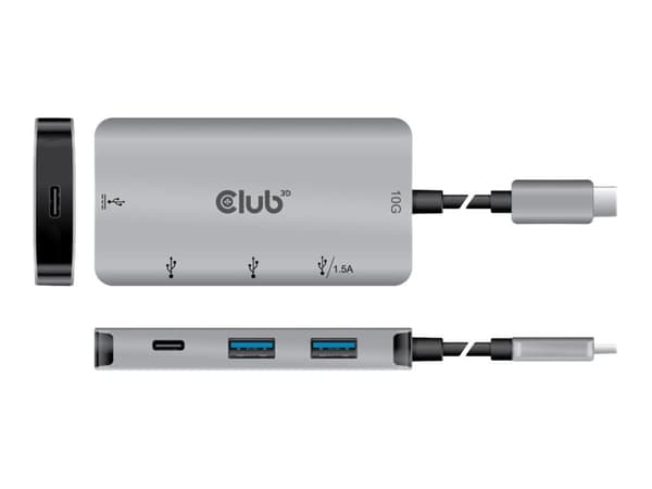 Club 3D CSV-1543 - Hubb - 2 x USB 3.1 Gen 2 + 2 x USB-C 3.1 Gen 2 - skrivbordsmodell