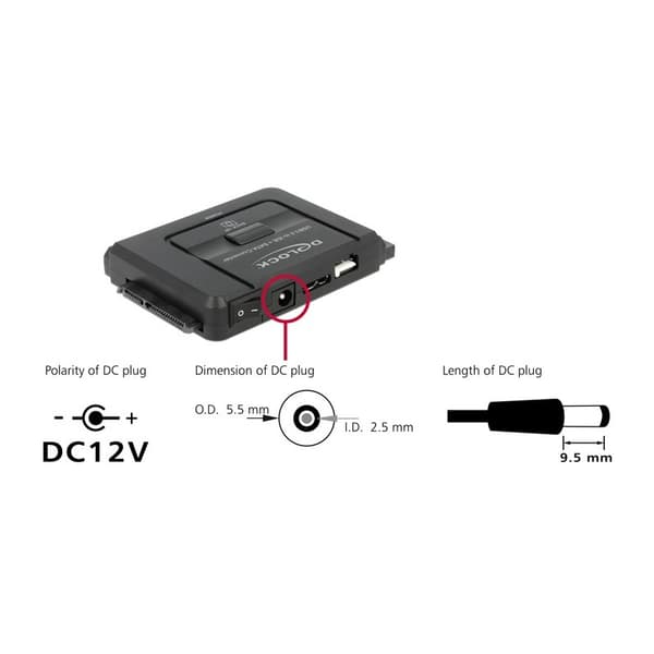 DeLock Converter SATA/IDE till USB 3.0