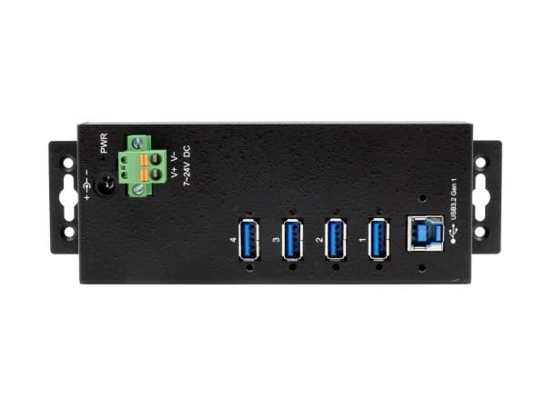 EXSYS EX-1186HMVS-2, USB 3.2 Gen 1 (3.1 Gen 1) Type-B, USB 3.2 Gen 1 (3.1 Gen 1) Type-A, 5000 Mbit/s, Svart, Metall