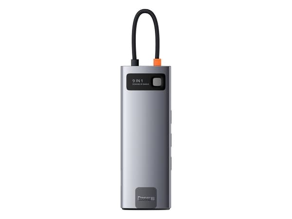 Baseus CAHUB-CU0G, Kabel, USB 3.2 Gen 1 (3.1 Gen 1) Type-C, Grå, 4K Ultra HD, 60 hz, HDMI, USB 2.0, USB 3.2 Gen 1 (3.1 Gen 1) Type-A, USB 3.2 Gen 1 (