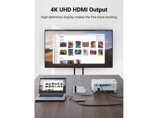 Ugreen CM511 5-in-1 Adapter USB-C Hub to 3x USB3.0 + HDMI + TF/SD Gray