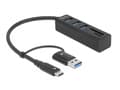 Miniatyrbild 5 av 5: Delock - Hubb - 3 x USB 3.2 Gen 1 + 1 x USB-C 3.2 Gen 1 - skrivbordsmodell