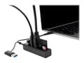 Miniatyrbild 2 av 5: Delock - Hubb - 3 x USB 3.2 Gen 1 + 1 x USB-C 3.2 Gen 1 - skrivbordsmodell