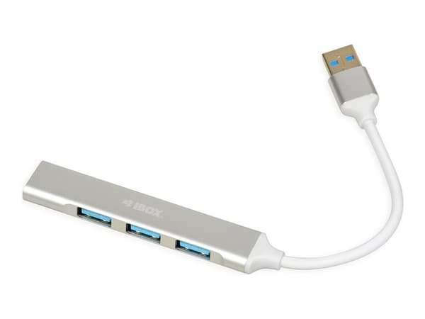 iBOX IUH3FAS - Hub - 4 x SuperSpeed USB 3.0 - stasjonær