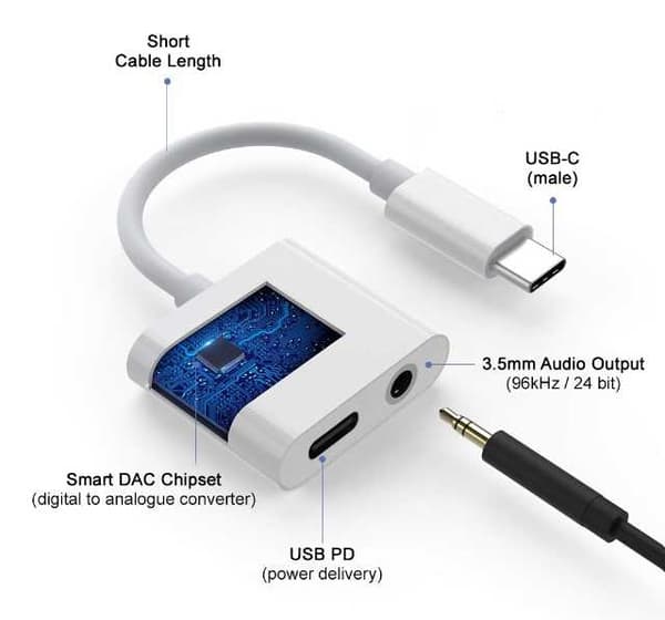 USB-C-kabel - tredobbelt kombination