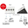 Miniatyrbild 4 av 5: LogiLink USB 2.0-hub 4+1 fast charge