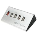 Miniatyrbild 1 av 5: LogiLink USB 2.0-hub 4+1 fast charge