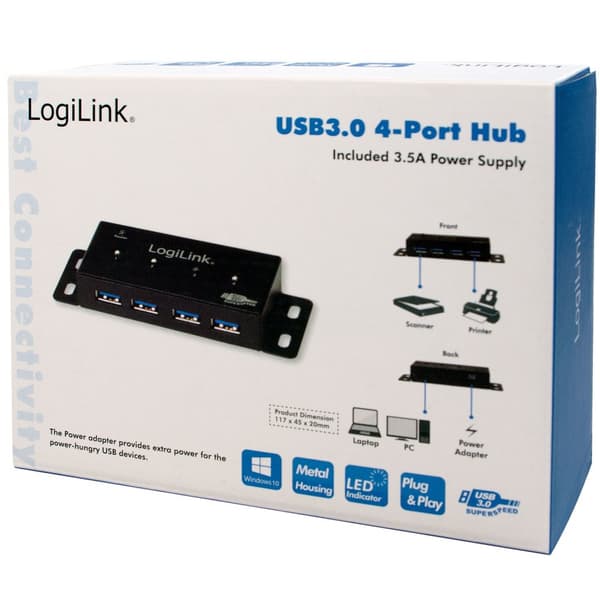 LogiLink USB 3.0 hub 4-port