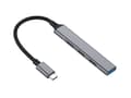 Miniatyrbild 2 av 5: Equip 128961, USB 3.2 Gen 1 (3.1 Gen 1) Type-C, USB 2.0, USB 3.2 Gen 1 (3.1 Gen 1) Type-A, 5000 Mbit/s, Svart, Grå, Gjuten aluminium, 0,15 m