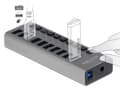Miniatyrbild 3 av 5: Delock - Hubb - 10 x SuperSpeed USB 3.0 - skrivbordsmodell