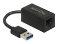 Miniatyrbild 1 av 5: Delock - Nätverksadapter - USB 3.2 Gen 1 - Gigabit Ethernet x 1 - svart