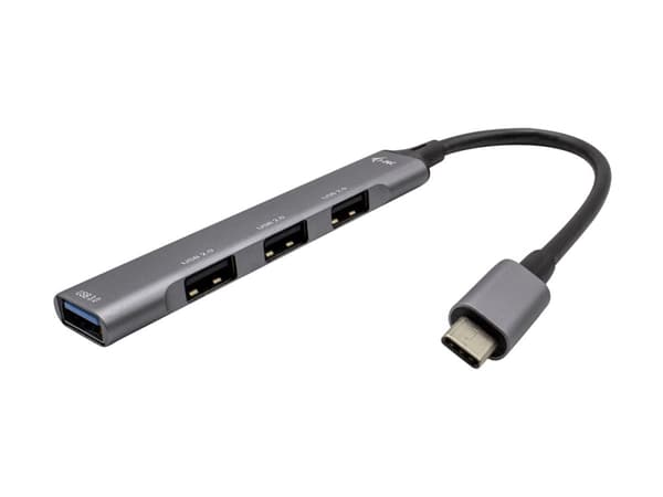 i-Tec - Hubb - 1 x SuperSpeed USB 3.0 + 3 x USB 2.0 - skrivbordsmodell