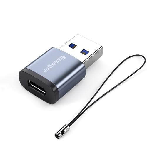 USB-uros-USB-C-naaras nopea tiedonsiirto, USB A-USB C