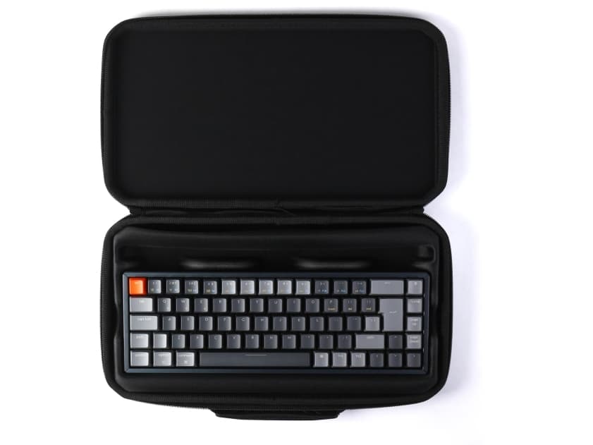 Keychron K12 (60%) Keyboard Carrying Case, bag (black, aluminum frame)