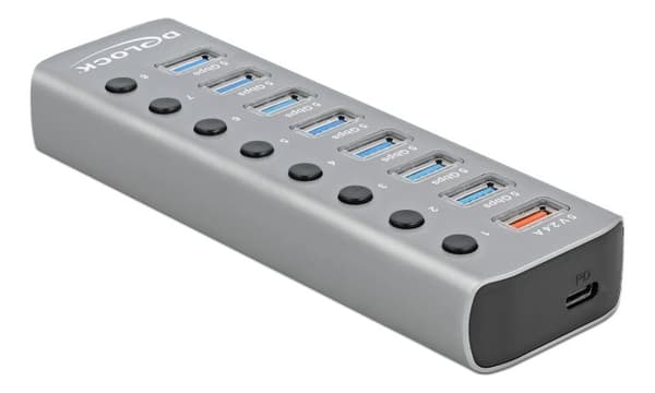 USB3.2 Gen1 Hub 7 Ports 1Fast Charging Port 1USBC PD 3 Port