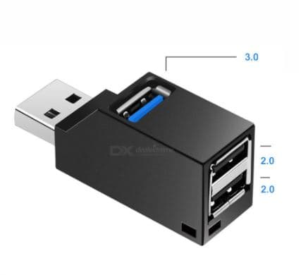 USB-hubb - USB 3.0 till 1 x USB 3.0 + 2 x USB 2.0 - Kompakt