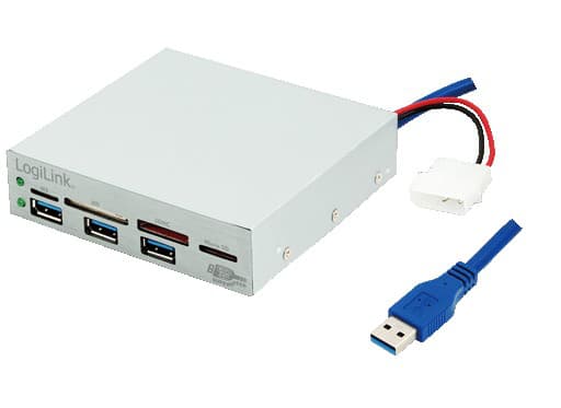 LogiLink UA0151, MS Duo,SD,SDHC, 3.5", USB 3.2 Gen 1 (3.1 Gen 1)