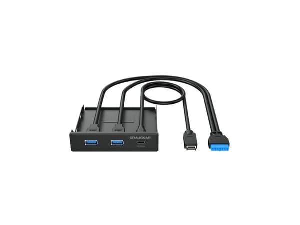 USB HUB Graugear GRAUGEAR USB-HUB Multi Front Panel, USB 3.2 Gen2 Type-C retail