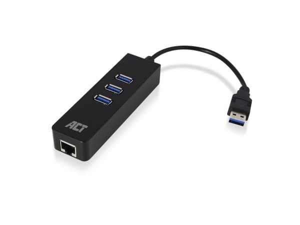 ACT AC6310 gränssnittshubb USB 3.2 Gen 1 (3.1 Gen 1) Typ-A 5000 Mbps Svart (AC6310)