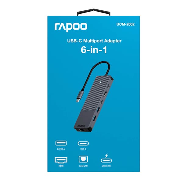 Multiport USB-C UCM-2002 6-i-1 USB-C-Adapter