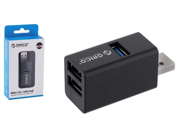 Orico 3x USB-A 2.0 USB HUB (MINI-U32L-BK-BP)