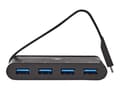 Miniatyrbild 3 av 5: Nedis TCARF200BK - Hubb - 4 x SuperSpeed USB 3.0 - skrivbordsmodell