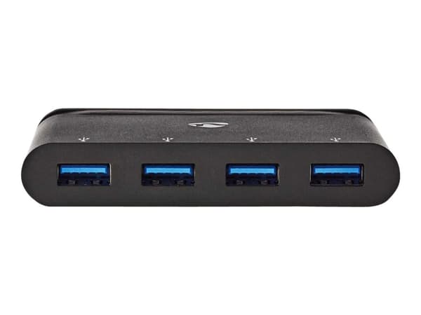 Nedis TCARF200BK - Hubb - 4 x SuperSpeed USB 3.0 - skrivbordsmodell