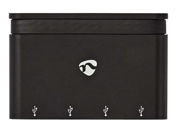 Nedis TCARF200BK - Hubb - 4 x SuperSpeed USB 3.0 - skrivbordsmodell