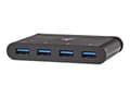 Miniatyrbild 1 av 5: Nedis TCARF200BK - Hubb - 4 x SuperSpeed USB 3.0 - skrivbordsmodell