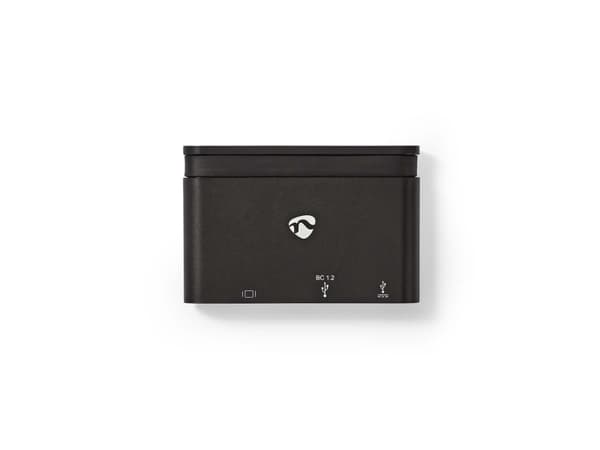 Nedis TCARF220BK - Hub - 1 x VGA + 1 x SuperSpeed USB + 1 x USB-C (strømlevering) - stasjonær