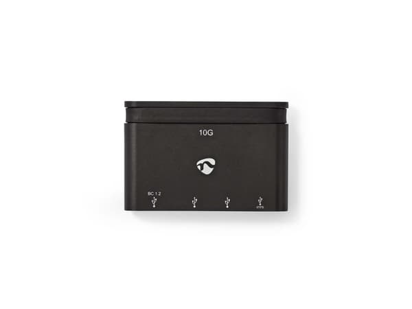 Nedis TCARF250BK - Hubb - 1 x USB 3.1 Gen 2 + 2 x USB 3.1 + 1 x USB 3.1 Gen 2 (kraftleverans) - skrivbordsmodell