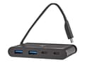 Miniatyrbild 1 av 5: Nedis TCARF250BK - Hubb - 1 x USB 3.1 Gen 2 + 2 x USB 3.1 + 1 x USB 3.1 Gen 2 (kraftleverans) - skrivbordsmodell
