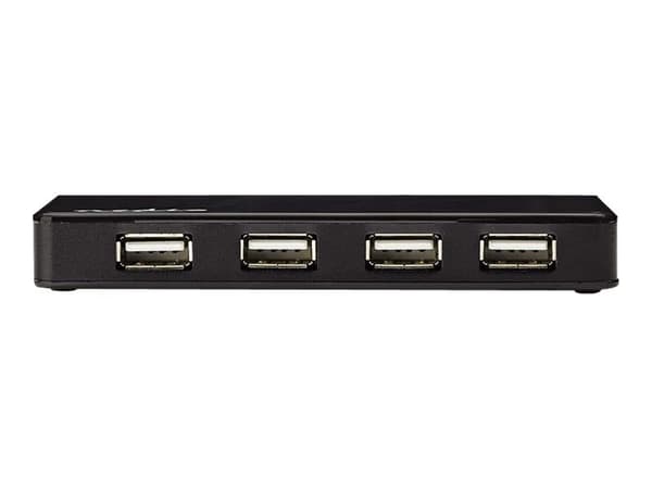 Nedis UHUBU2730BK - Hubb - 7 x USB 2.0 - skrivbordsmodell