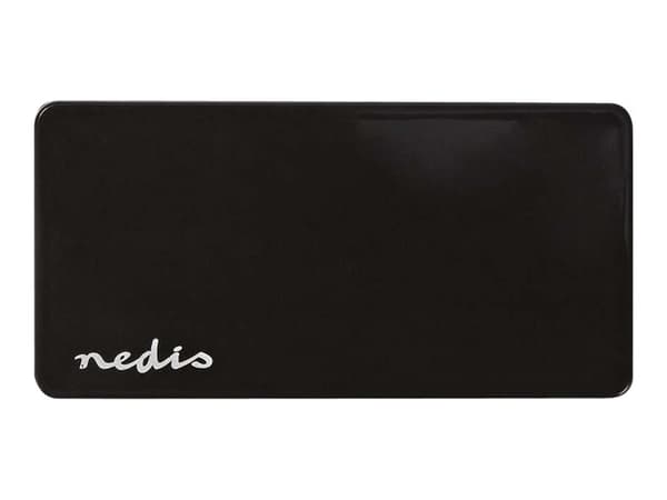 Nedis UHUBU2730BK - Hubb - 7 x USB 2.0 - skrivbordsmodell