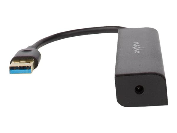 Nedis UHUBU3410BK - Hubb - 4 x SuperSpeed USB 3.0 - skrivbordsmodell