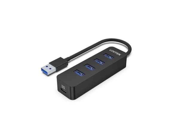 Unitek uHUB Q4 H1117A - Hubb - 4 x SuperSpeed USB 3.0 - skrivbordsmodell