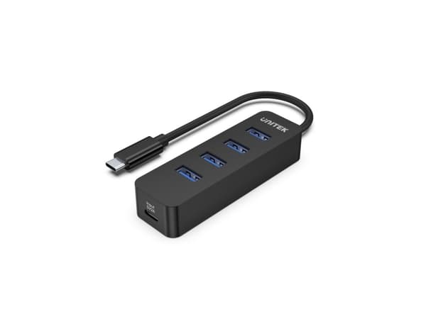 Unitek uHUB Q4 H1117B - Hubb - 4 x SuperSpeed USB 3.0 - skrivbordsmodell