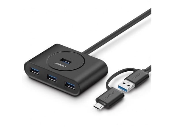 Ugreen 40850, USB 3.2 Gen 2 (3.1 Gen 2) Type-A, USB 3.2 Gen 1 (3.1 Gen 1) Type-A, 5000 Mbit/s, Svart, Windows 10, Windows 7, Windows 8, Windows 8.1,
