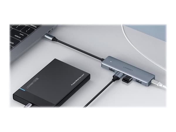 Ugreen - Hubb - 4 x SuperSpeed USB 3.0 - skrivbordsmodell
