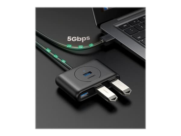 Ugreen CR113 - Hub - 4 x SuperSpeed USB 3.0 - stasjonær