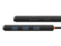 Miniatyrbild 3 av 5: Baseus WKQX040001, USB Type-C, HDMI, USB 3.2 Gen 1 (3.1 Gen 1) Type-A, USB 3.2 Gen 1 (3.1 Gen 1) Type-C, Svart, 1 styck