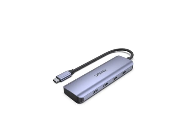 Unitek uHUB Q4 Next H1107K - Hubb - 4 x USB-C - skrivbordsmodell