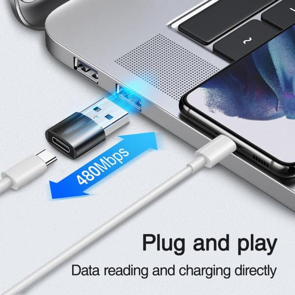 SiGN USB-C till USB-A Adapter, 2-pack