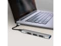 Pikkukuva 2 / 5: LogiLink UA0391 - USB 3.0/2.0 4-porttinen keskittimen alumiininen 4xA ohut USB-A-kaapeli - Kaapeli - Kaapeli